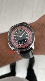 Jacob & Co. Casino Rulet Siyah Kadran 44mm Silver Replika Saat