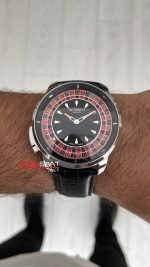 Jacob & Co. Casino Rulet Siyah Kadran 44mm Silver Replika Saat