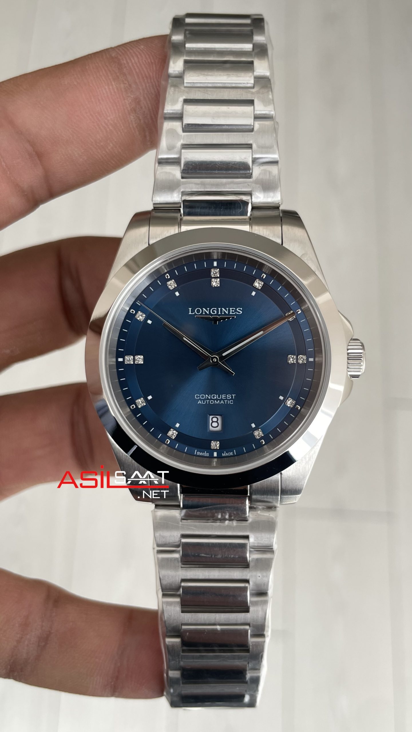 Longines Conquest Diamond Mavi Replika Saat Longines Conquest Diamond Mavi Replika Saat