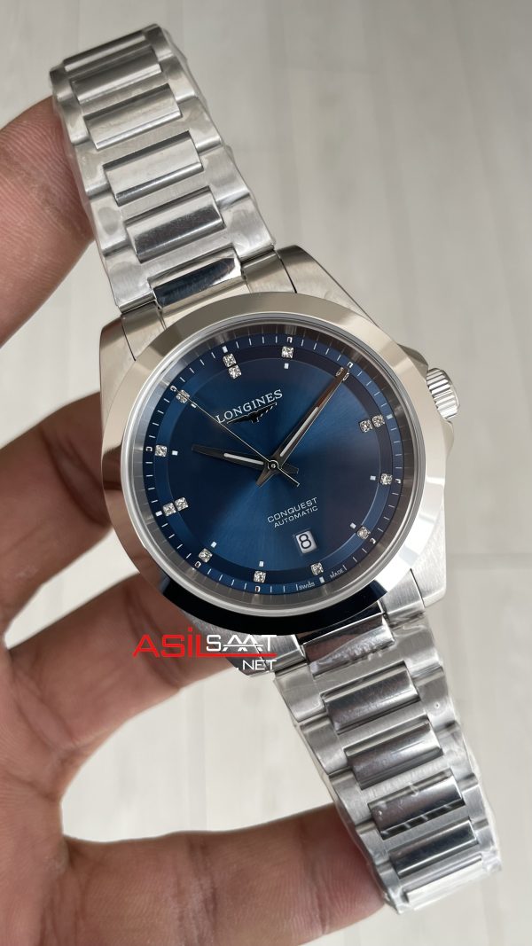 Longines Conquest Diamond Mavi Replika Saat Longines Conquest Diamond Mavi Replika Saat