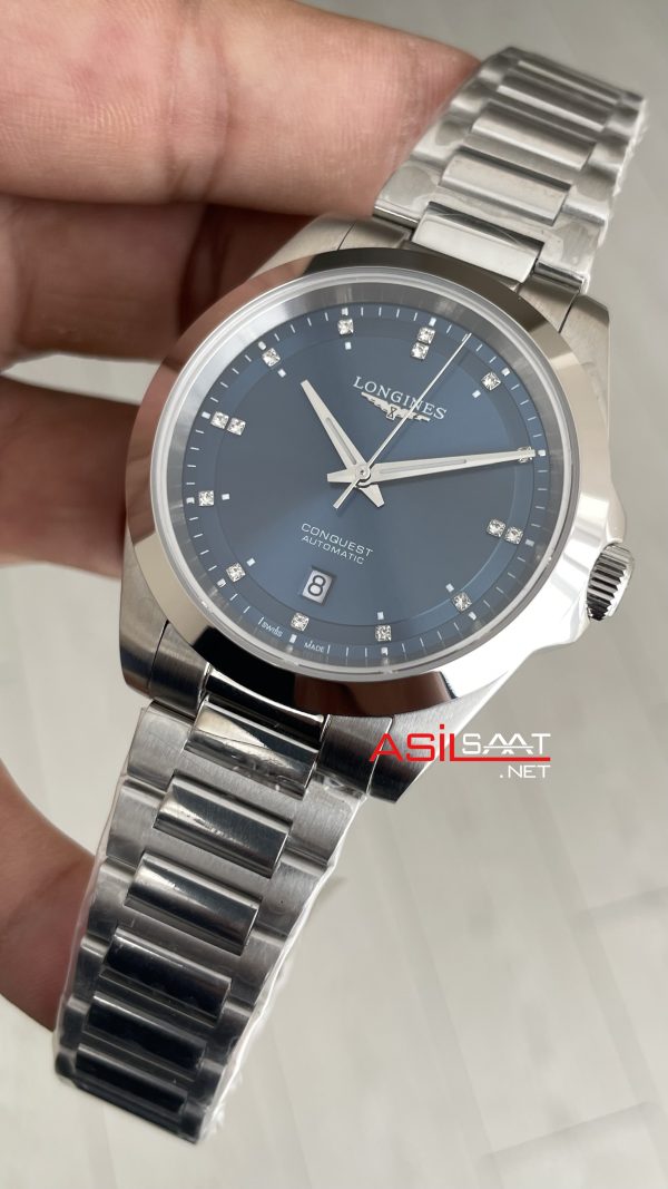 Longines Conquest Diamond Mavi Replika Saat Longines Conquest Diamond Mavi Replika Saat
