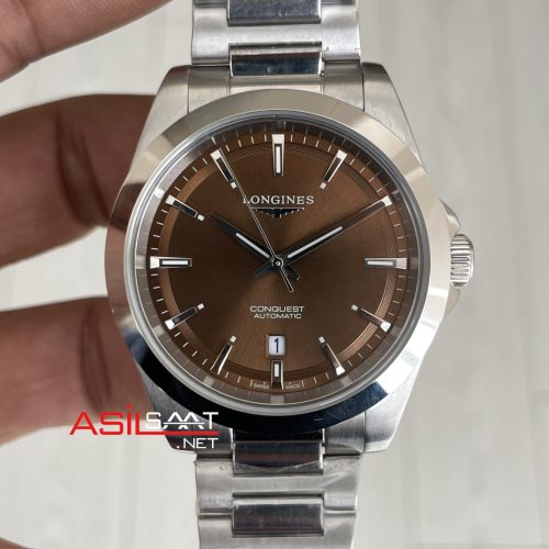 Longines Conquest Kahverengi Replika Saat