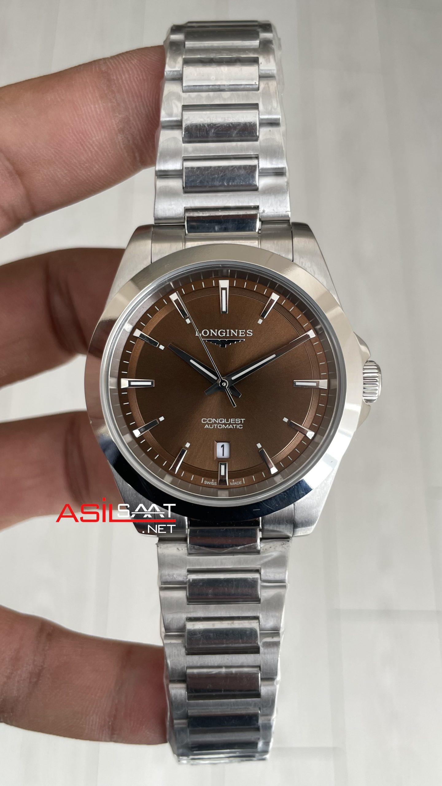 Longines Conquest Kahverengi Replika Saat
