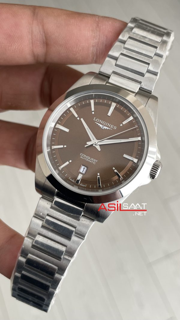Longines Conquest Kahverengi Replika Saat