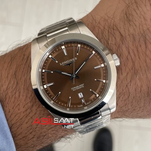 Longines Conquest Kahverengi Replika Saat