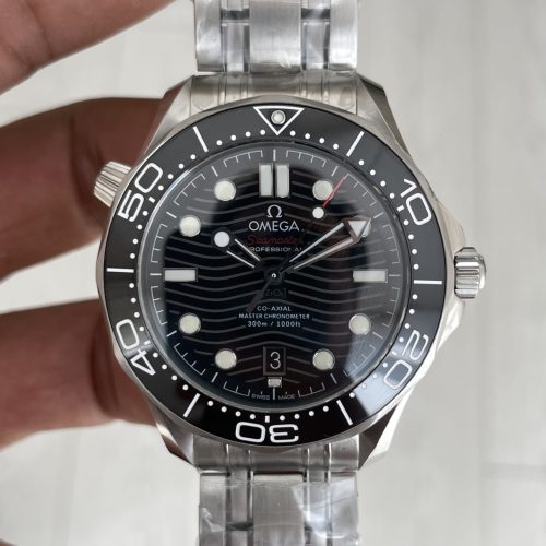 Omega Seamaster Diver 300M Siyah Kadran 42mm Swiss ETA Saat VR+ Factory