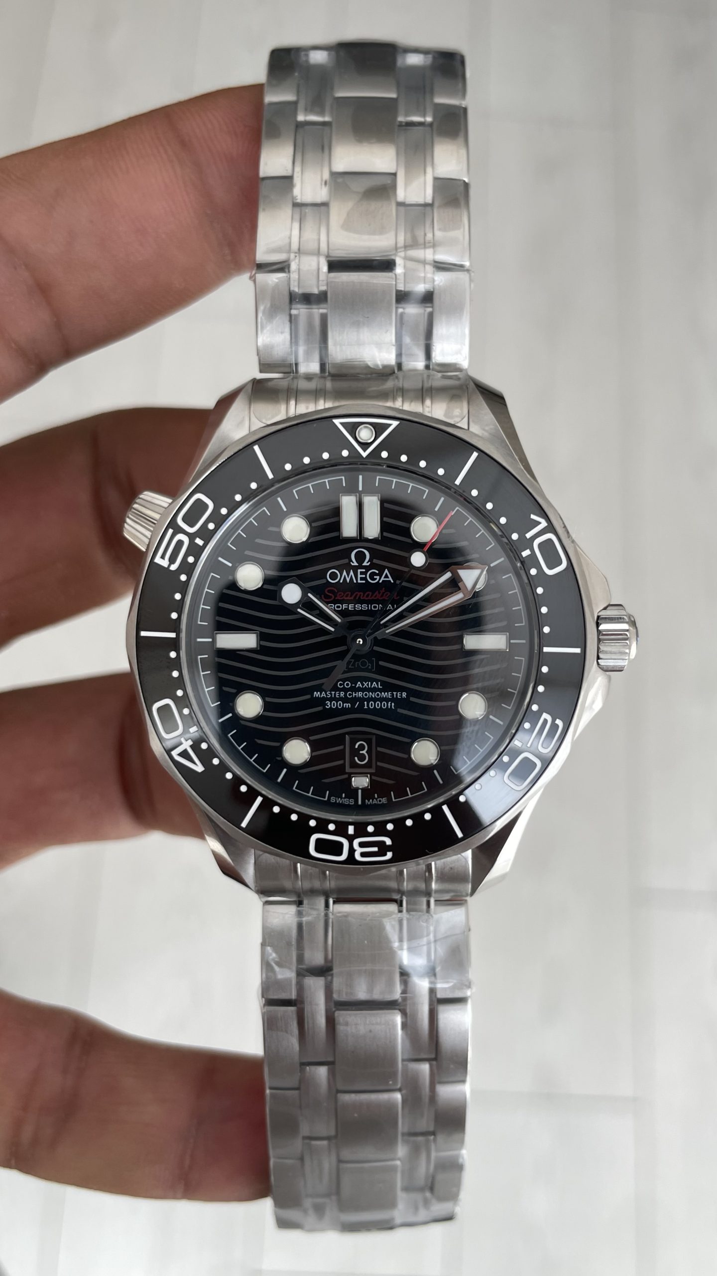 Omega Seamaster Diver 300M Siyah Kadran 42mm Swiss ETA Saat VR+ Factory