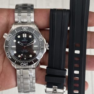 Omega Seamaster Diver 300M Siyah Kadran 42mm Swiss ETA Saat VR+ Factory
