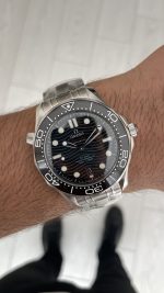 Omega Seamaster Diver 300M Siyah Kadran 42mm Swiss ETA Saat VR+ Factory