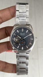 Orient Stretto Semi Skeleton RA-AR0012N Open Heart 41mm 75th Anniversary Limited Edition Gri Kadran