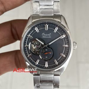 Orient Stretto Semi Skeleton RA-AR0012N Open Heart 41mm 75th Anniversary Limited Edition Gri Kadran