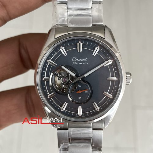 Orient Stretto Semi Skeleton RA-AR0012N Open Heart 41mm 75th Anniversary Limited Edition Gri Kadran