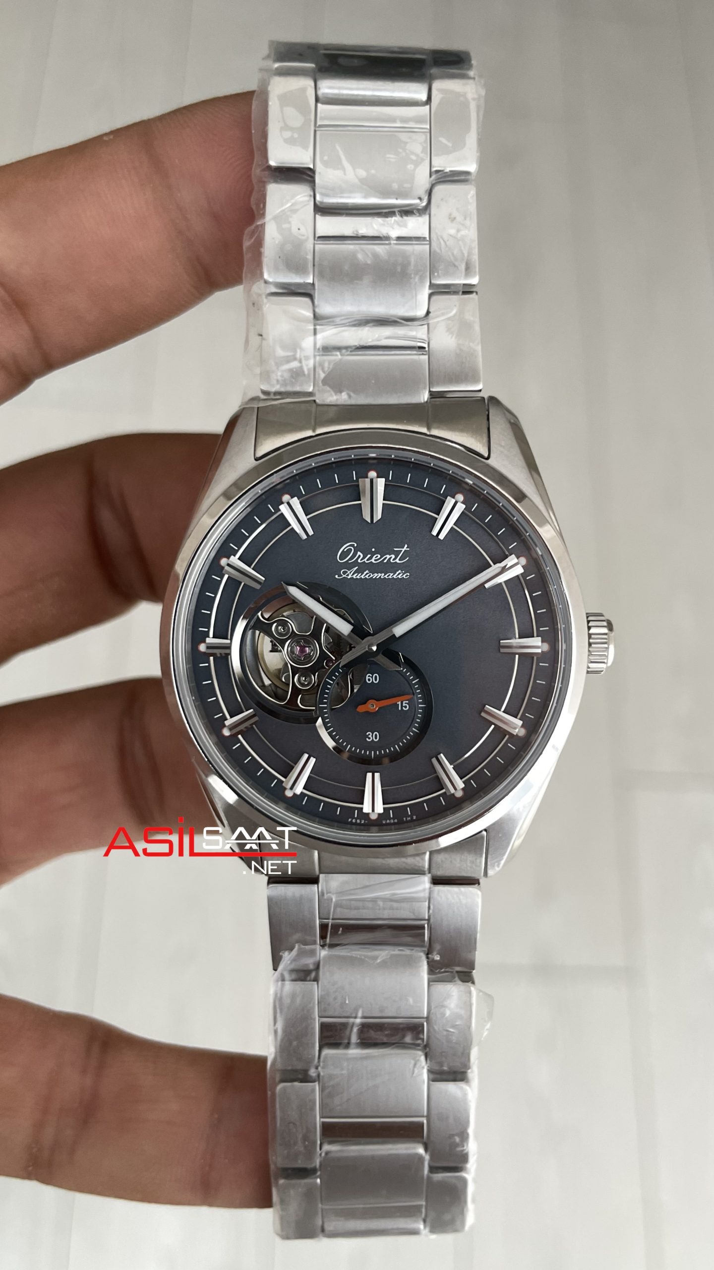 Orient Stretto Semi Skeleton RA-AR0012N Open Heart 41mm 75th Anniversary Limited Edition Gri Kadran Orient Stretto Semi Skeleton RA-AR0012N Open Heart 41mm 75th Anniversary Limited Edition Gri Kadran