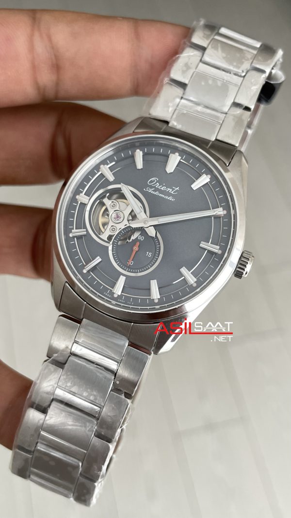 Orient Stretto Semi Skeleton RA-AR0012N Open Heart 41mm 75th Anniversary Limited Edition Gri Kadran Orient Stretto Semi Skeleton RA-AR0012N Open Heart 41mm 75th Anniversary Limited Edition Gri Kadran