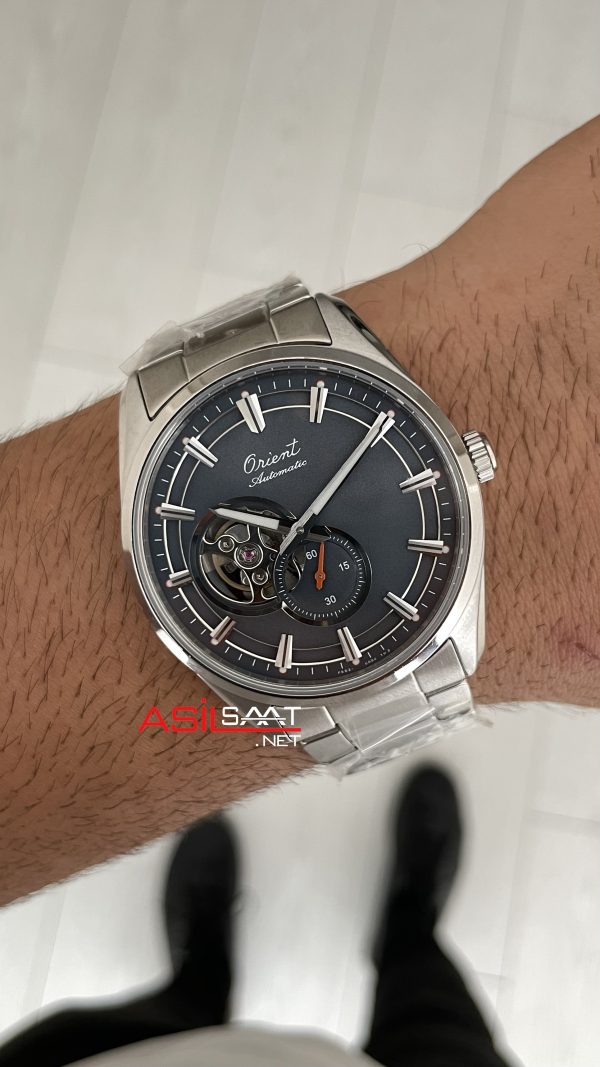 Orient Stretto Semi Skeleton RA-AR0012N Open Heart 41mm 75th Anniversary Limited Edition Gri Kadran Orient Stretto Semi Skeleton RA-AR0012N Open Heart 41mm 75th Anniversary Limited Edition Gri Kadran