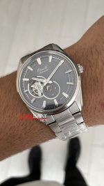 Orient Stretto Semi Skeleton RA-AR0012N Open Heart 41mm 75th Anniversary Limited Edition Gri Kadran