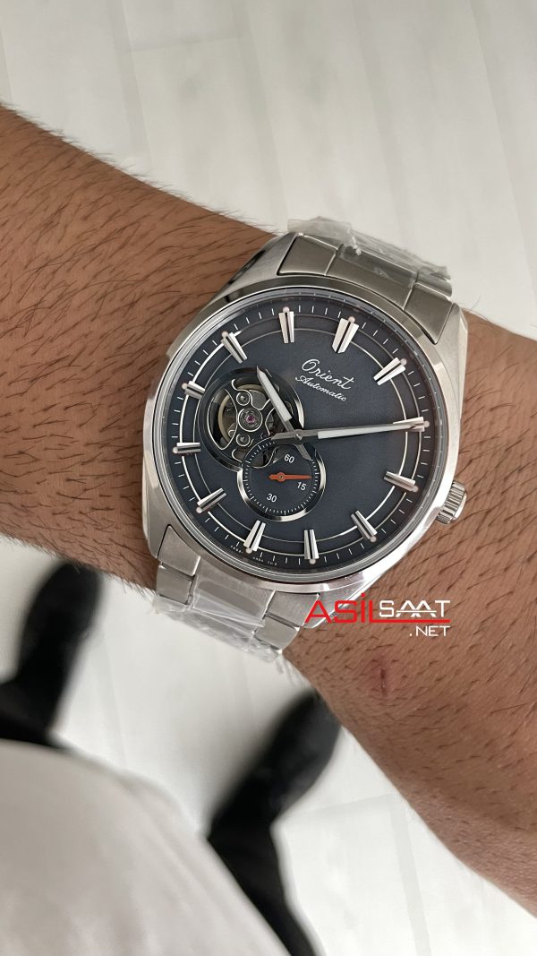 Orient Stretto Semi Skeleton RA-AR0012N Open Heart 41mm 75th Anniversary Limited Edition Gri Kadran Orient Stretto Semi Skeleton RA-AR0012N Open Heart 41mm 75th Anniversary Limited Edition Gri Kadran