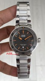 Oris Aquis Date 43mm Gri Kadran Replika Saat