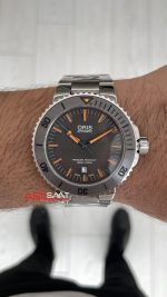 Oris Aquis Date 43mm Gri Kadran Replika Saat