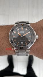 Oris Aquis Date 43mm Gri Kadran Replika Saat