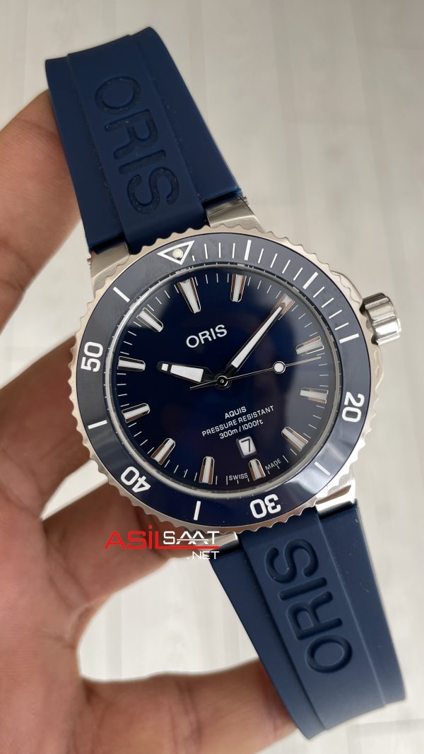 Oris Aquis Date Mavi 43mm Kauçuk Replika Saat Oris Aquis Date Mavi 43mm Kauçuk Replika Saat