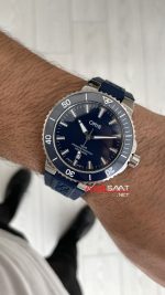 Oris Aquis Date Mavi 43mm Kauçuk Replika Saat
