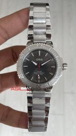 Oris Aquis Date Relief 43mm Gri Kadran Replika Saat