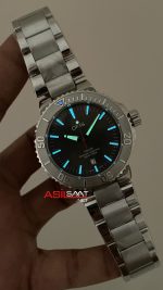 Oris Aquis Date Relief 43mm Gri Kadran Replika Saat