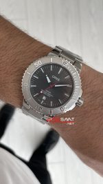 Oris Aquis Date Relief 43mm Gri Kadran Replika Saat
