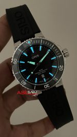 Oris Aquis Date Siyah 43mm Kauçuk Replika Saat