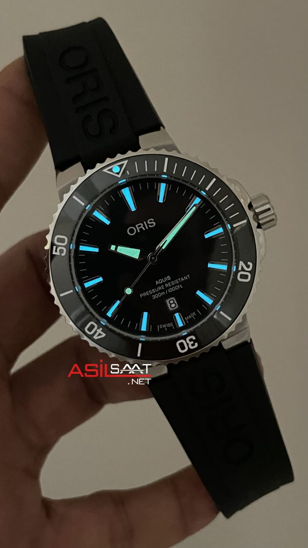 Oris Aquis Date Siyah 43mm Kauçuk Replika Saat Oris Aquis Date Siyah 43mm Kauçuk Replika Saat