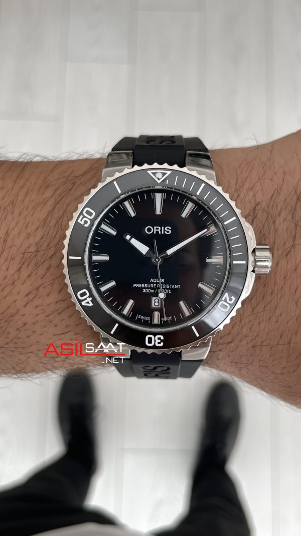 Oris Aquis Date Siyah 43mm Kauçuk Replika Saat Oris Aquis Date Siyah 43mm Kauçuk Replika Saat