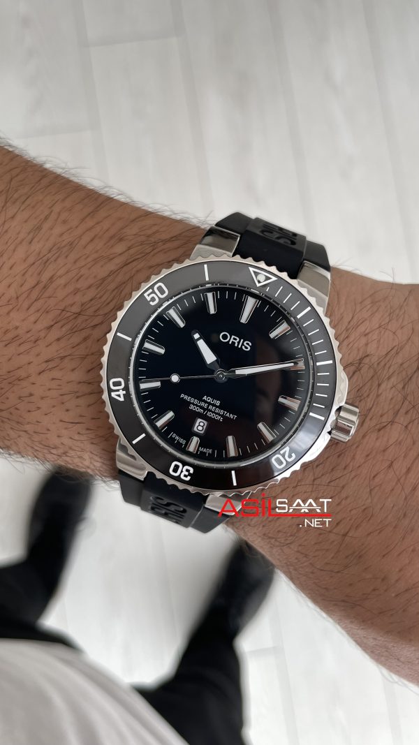 Oris Aquis Date Siyah 43mm Kauçuk Replika Saat Oris Aquis Date Siyah 43mm Kauçuk Replika Saat