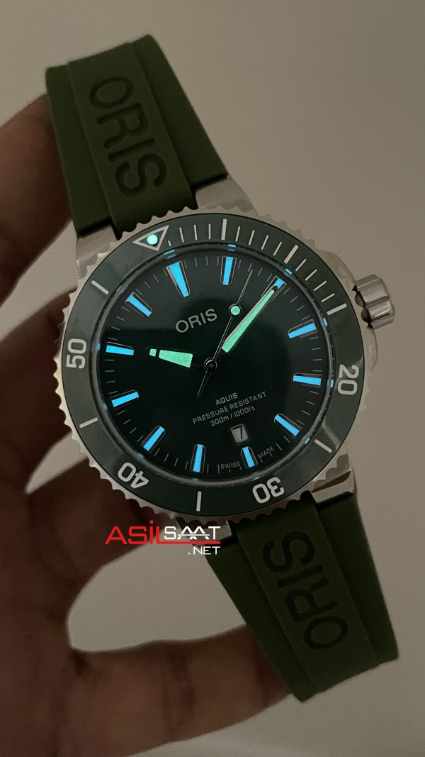 Oris Aquis Date Yeşil 43mm Kauçuk Replika Saat Oris Aquis Date Yeşil 43mm Kauçuk Replika Saat