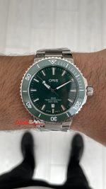 Oris Aquis Date Yeşil 43mm Replika Saat