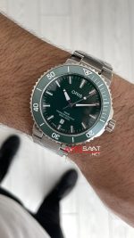 Oris Aquis Date Yeşil 43mm Replika Saat