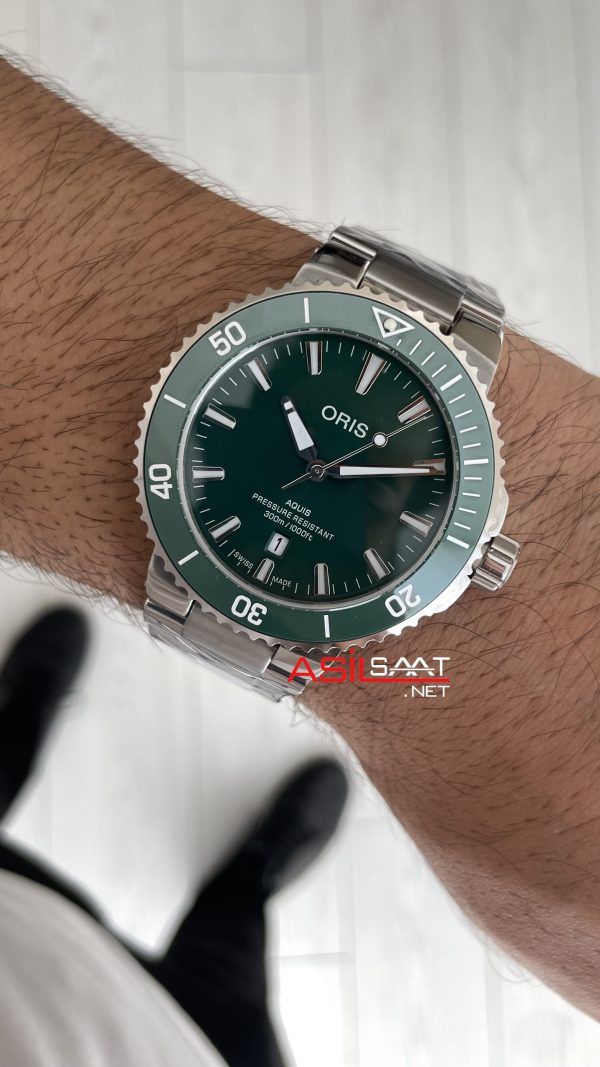 Oris Aquis Date Yeşil 43mm Replika Saat Oris Aquis Date Yeşil 43mm Replika Saat