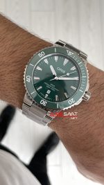 Oris Aquis Date Yeşil 43mm Replika Saat