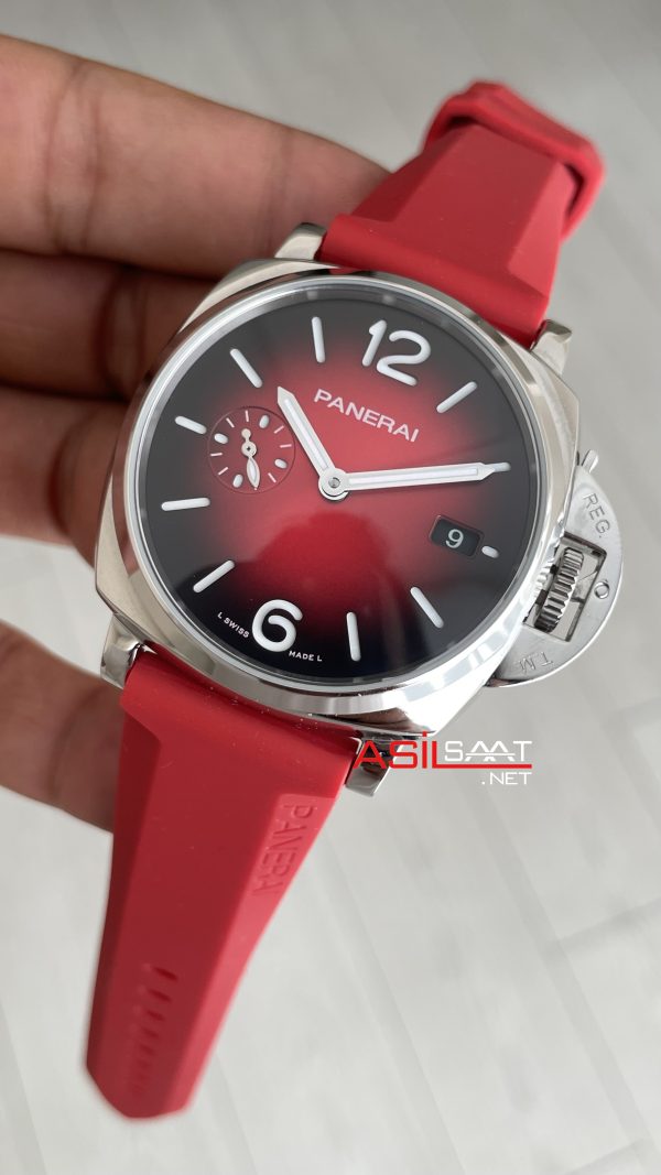 Panerai Luminor Due PAM01424 Burgundy 42mm Replika Saat Panerai Luminor Due PAM01424 Burgundy 42mm Replika Saat