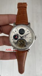 Patek Philippe Geneve Tourbillon Moonphase Kahverengi Silver 40mm