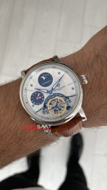 Patek Philippe Geneve Tourbillon Moonphase Kahverengi Silver 40mm