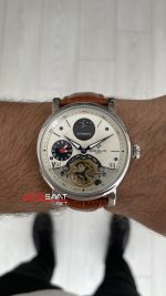Patek Philippe Geneve Tourbillon Moonphase Kahverengi Silver 40mm