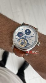 Patek Philippe Geneve Tourbillon Moonphase Kahverengi Silver 40mm