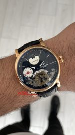 Patek Philippe Geneve Tourbillon Moonphase Siyah Kadran Rosegold