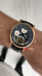 Patek Philippe Geneve Tourbillon Moonphase Siyah Kadran Rosegold