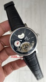Patek Philippe Geneve Tourbillon Moonphase Siyah Kadran Silver 40mm