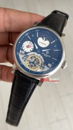Patek Philippe Geneve Tourbillon Moonphase Siyah Kadran Silver 40mm