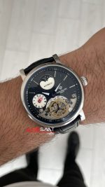 Patek Philippe Geneve Tourbillon Moonphase Siyah Kadran Silver 40mm