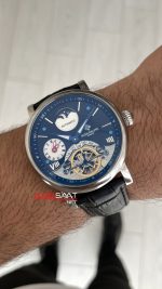 Patek Philippe Geneve Tourbillon Moonphase Siyah Kadran Silver 40mm