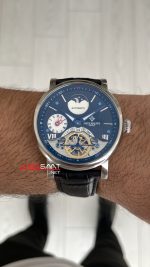 Patek Philippe Geneve Tourbillon Moonphase Siyah Kadran Silver 40mm